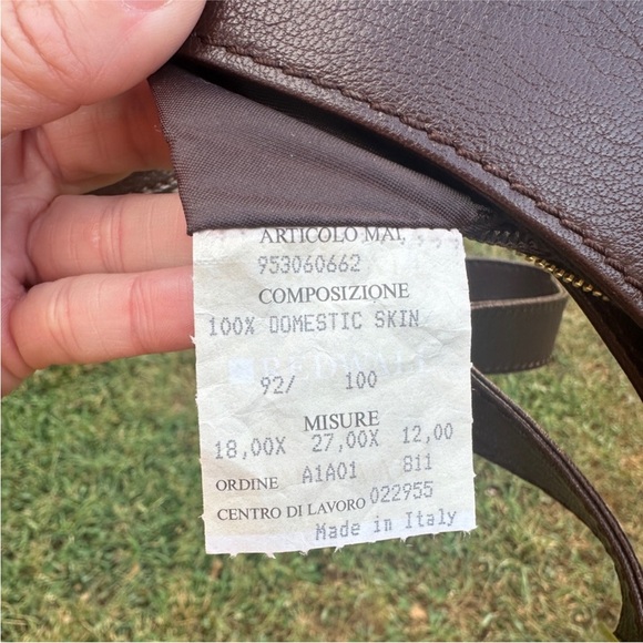 Borbonese leather/hide shoulder purse 👜 - Picture 9 of 14